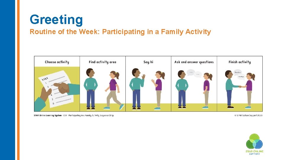 Greeting Routine of the Week: Participating in a Family Activity 