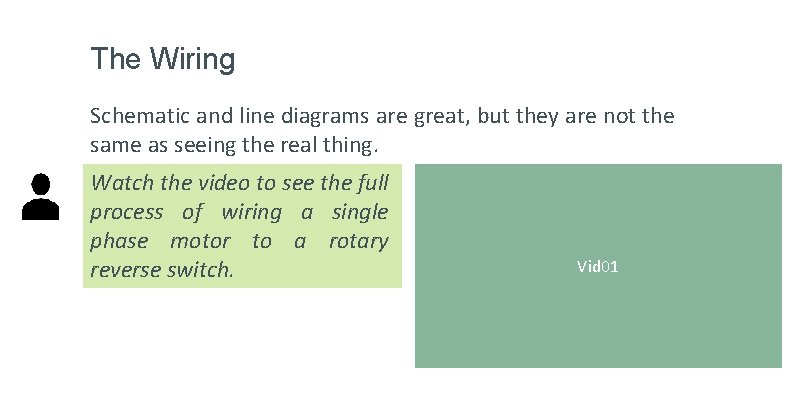 The Wiring Schematic and line diagrams are great, but they are not the same