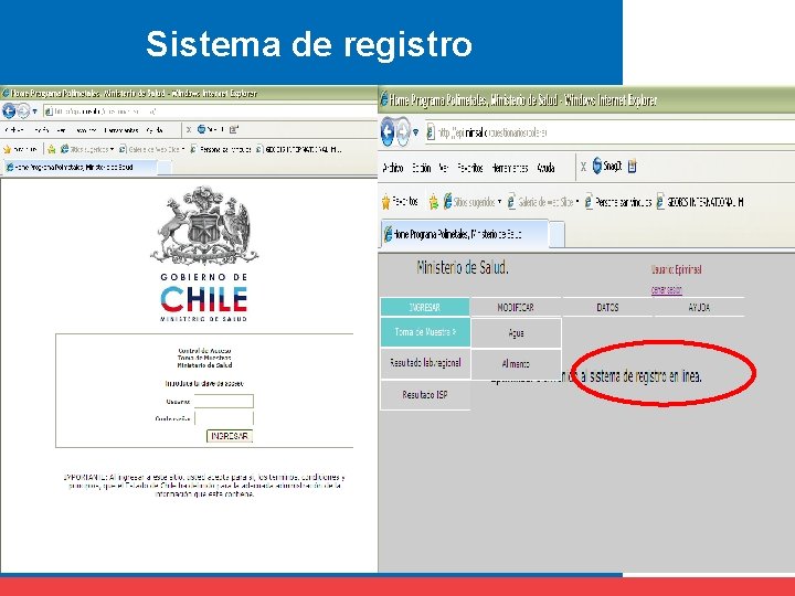 Sistema de registro 