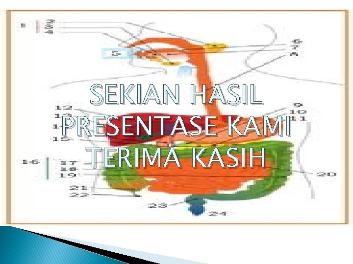 SEKIAN HASIL PRESENTASE KAMI TERIMA KASIH 