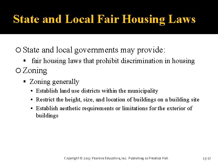 State and Local Fair Housing Laws State and local governments may provide: fair housing State and Local Fair Housing Laws State and local governments may provide: fair housing