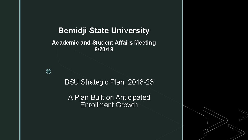 Master Academic Plan Update 101819 Bemidji State University