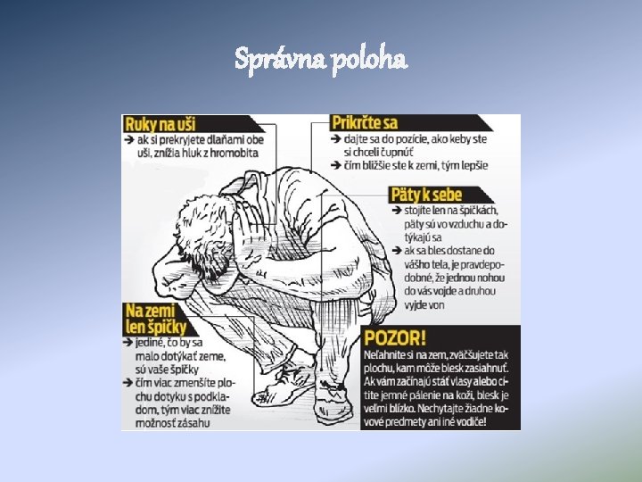 Správna poloha 