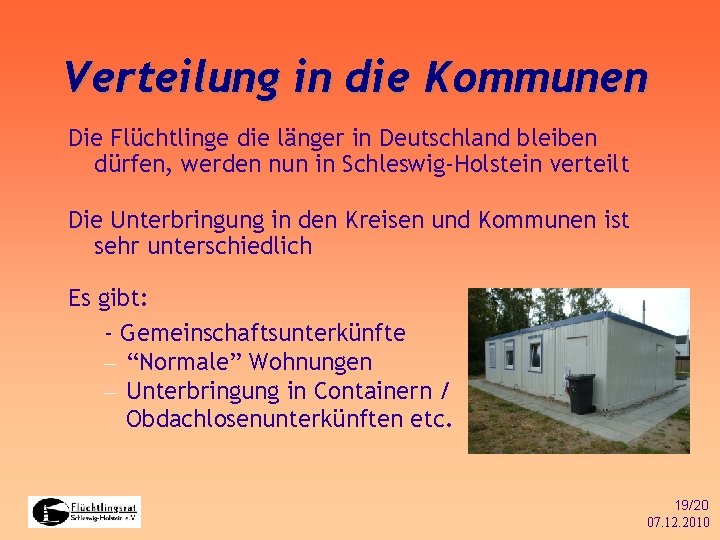 Verteilung in die Kommunen Die Flüchtlinge die länger in Deutschland bleiben dürfen, werden nun