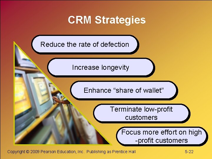 CRM Strategies Reduce the rate of defection Increase longevity Enhance “share of wallet” Terminate