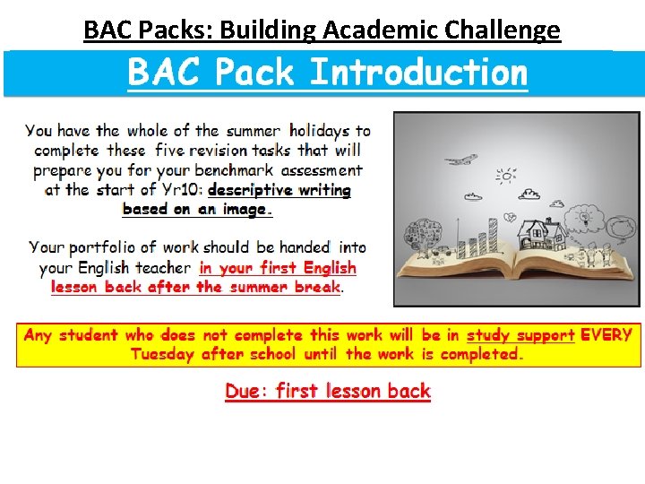 BAC Packs: Building Academic Challenge 