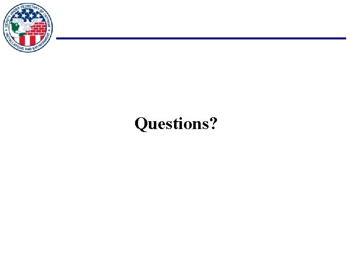 Questions? 