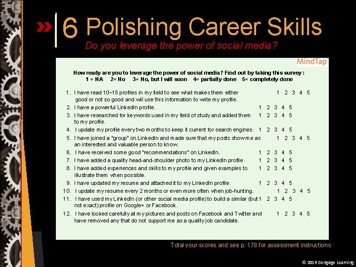 6 Polishing Career Skills Do you leverage the power of social media? How ready