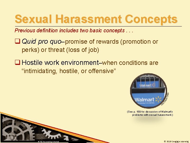 Sexual Harassment Concepts Previous definition includes two basic concepts. . . q Quid pro