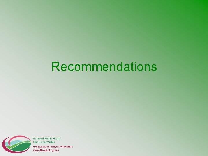 Recommendations 