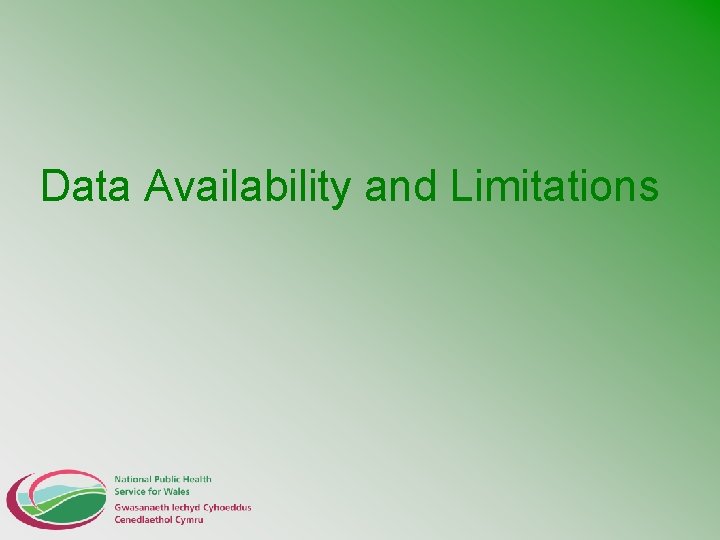 Data Availability and Limitations 