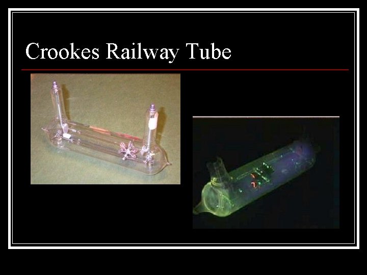 Crookes Railway Tube 