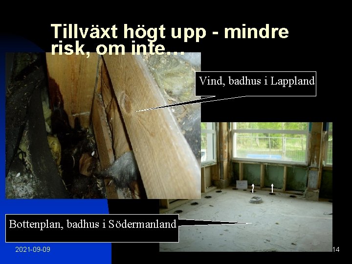 Tillväxt högt upp - mindre risk, om inte… Vind, badhus i Lappland Bottenplan, badhus