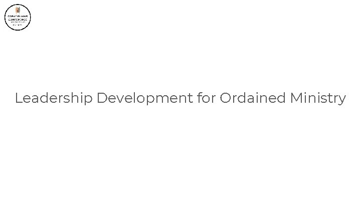 Leadership Development for Ordained Ministry 