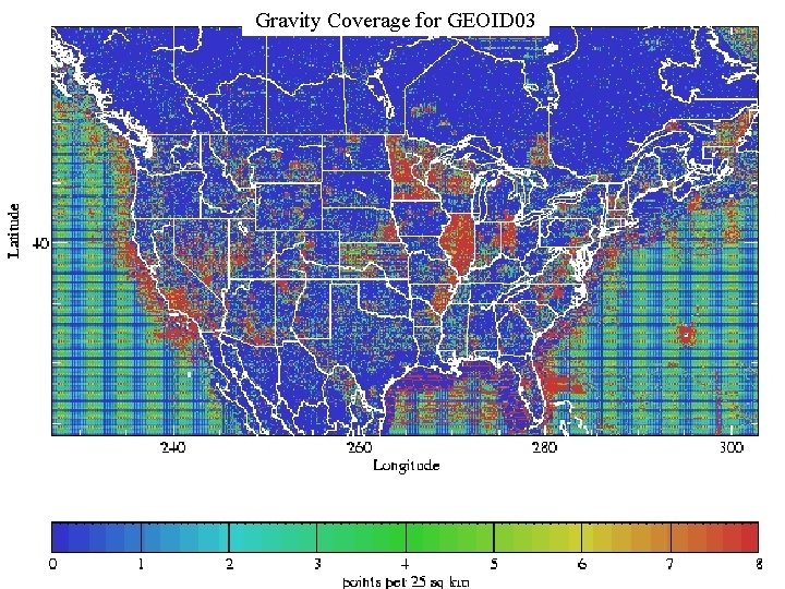 Gravity Coverage for GEOID 03 