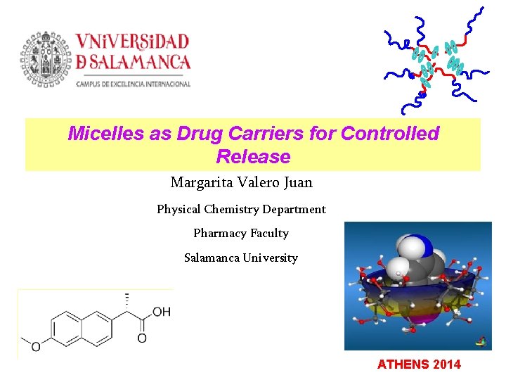 Micelles as Drug Carriers for Controlled Release Margarita Valero Juan Physical Chemistry Department Pharmacy