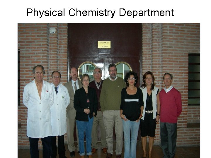 Physical Chemistry Department 