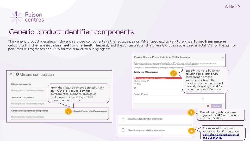 Slide 49 Generic product identifier components The generic product identifiers include only those components