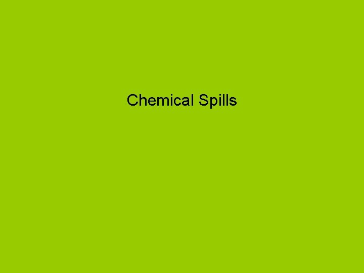 Chemical Spills 