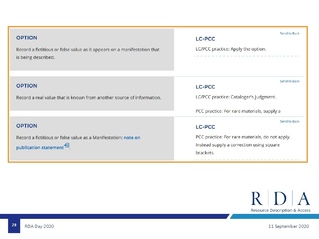 20 RDA Day 2020 11 September 2020 