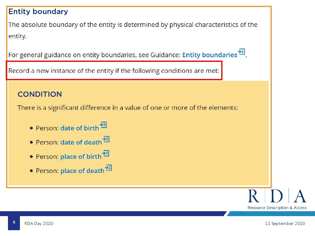 6 RDA Day 2020 11 September 2020 