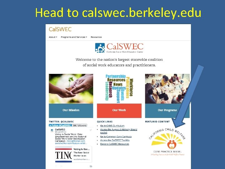 Head to calswec. berkeley. edu 