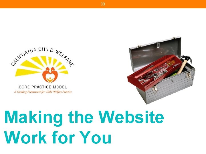 30 Making the Website Work for You 