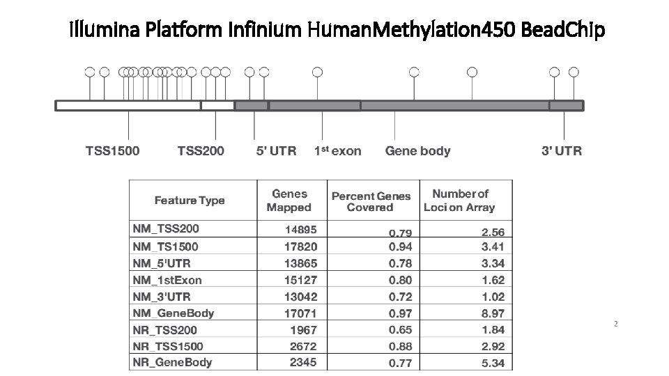 Illumina Platform Infinium Human. Methylation 450 Bead. Chip 32 