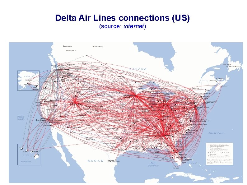 Delta Air Lines connections (US) (source: internet) 