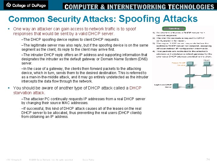 Common Security Attacks: Spoofing Attacks § One way an attacker can gain access to