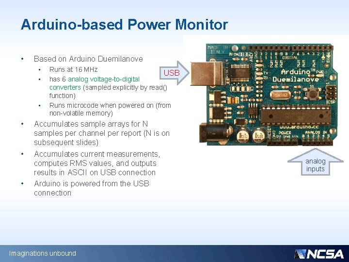 Arduino-based Power Monitor • Based on Arduino Duemilanove • • • Runs at 16