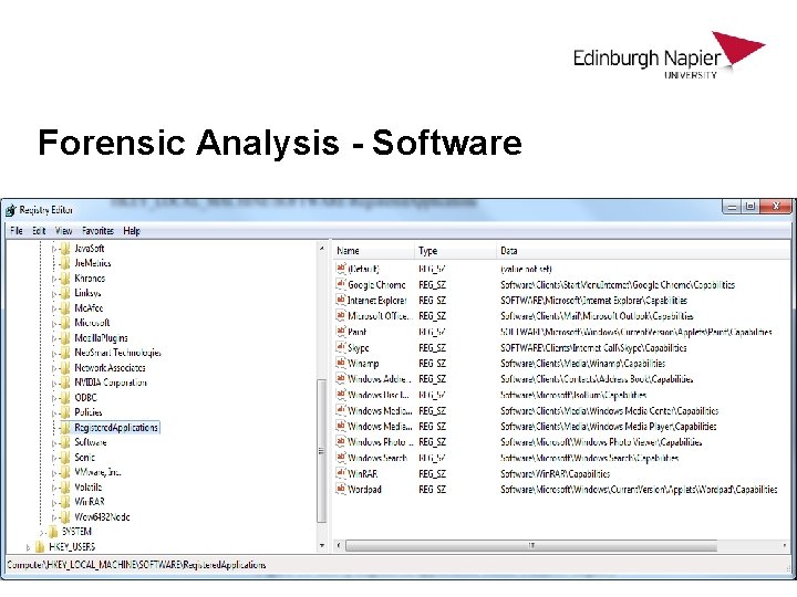 Forensic Analysis - Software Forensic Analysis - Software