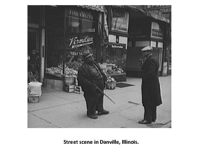 Street scene in Danville, Illinois. 