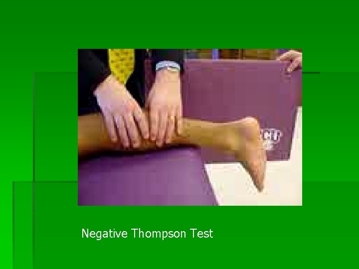 Negative Thompson Test 