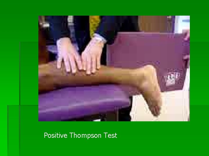 Positive Thompson Test 