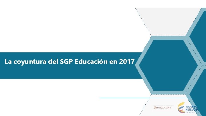 Situación Presupuestal del Ministerio de Educación La coyuntura del SGP Educación en 2017 