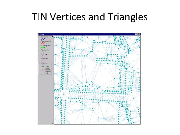 TIN Vertices and Triangles 