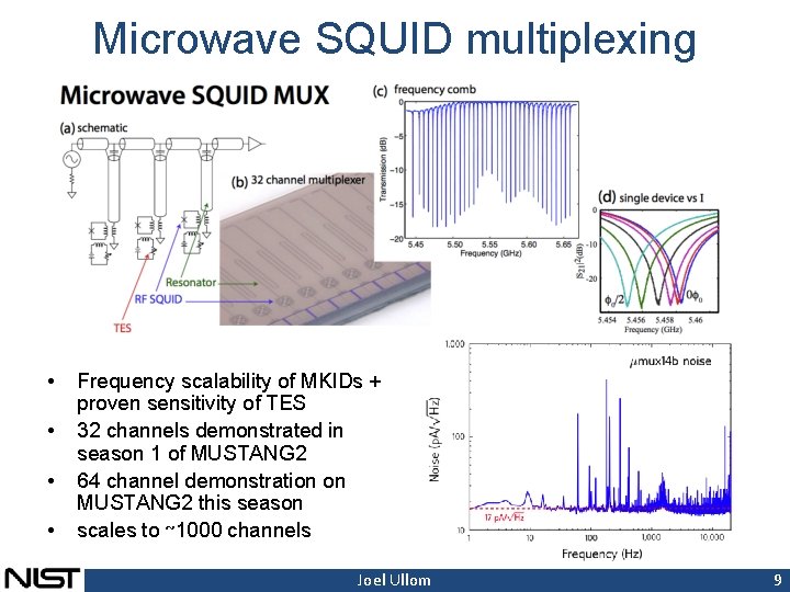 Microwave SQUID multiplexing • • Frequency scalability of MKIDs + proven sensitivity of TES