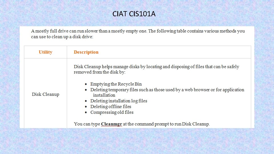 CIAT CIS 101 A 