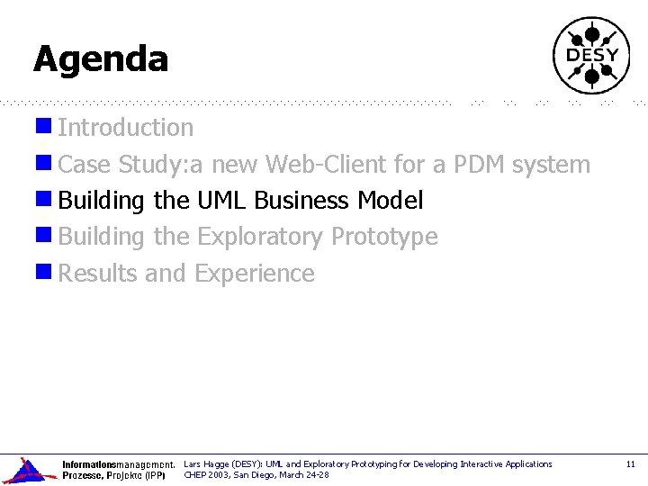 Agenda g Introduction g Case Study: a new Web-Client for a PDM system g