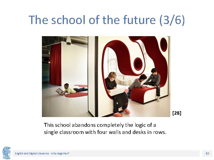 The school of the future (3/6) [28] This school abandons completely the logic of