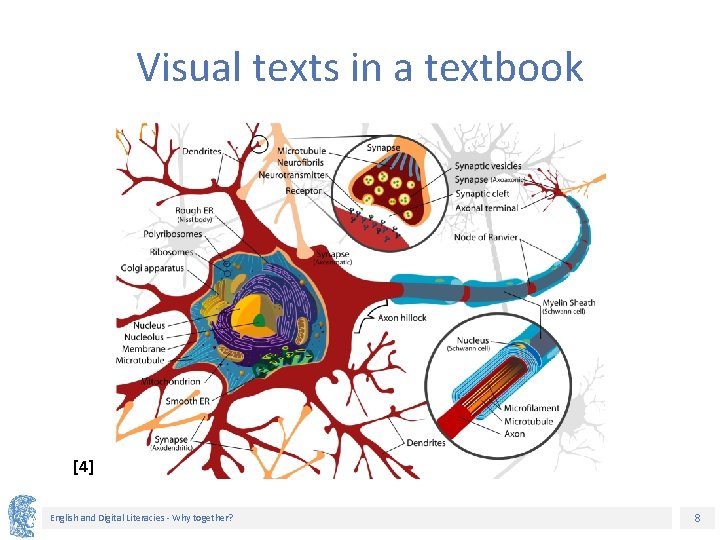 Visual texts in a textbook [4] English and Digital Literacies - Why together? 8