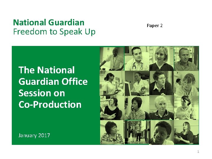 National Guardian Freedom to Speak Up Paper 2 The National Guardian What are Freedom.