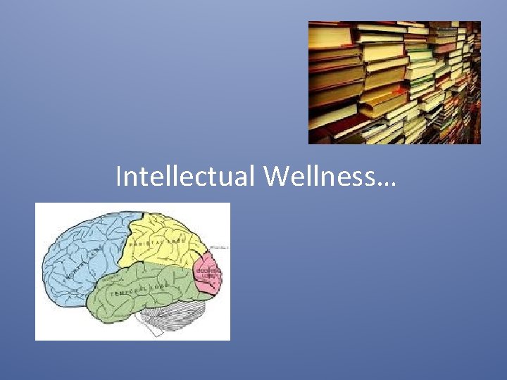 Intellectual Wellness… 