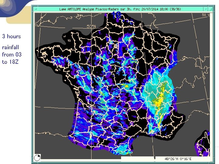 18 3 hours rainfall from 03 to 18 Z 