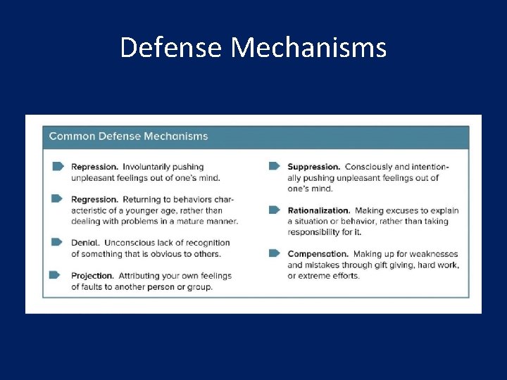 Defense Mechanisms 