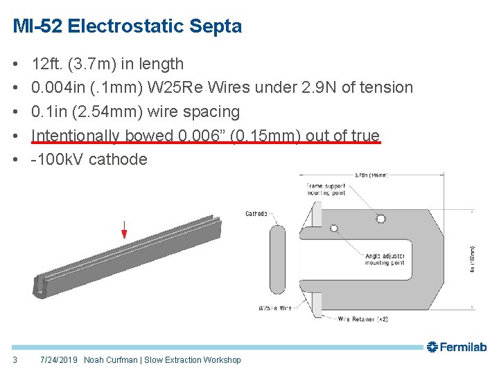 MI-52 Electrostatic Septa • • • 3 12 ft. (3. 7 m) in length