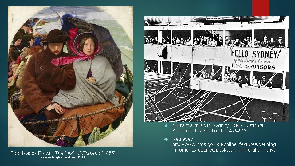 Ford Madox Brown, The Last of England (1855) http: //www. bmagic. org. uk/objects/1891 P