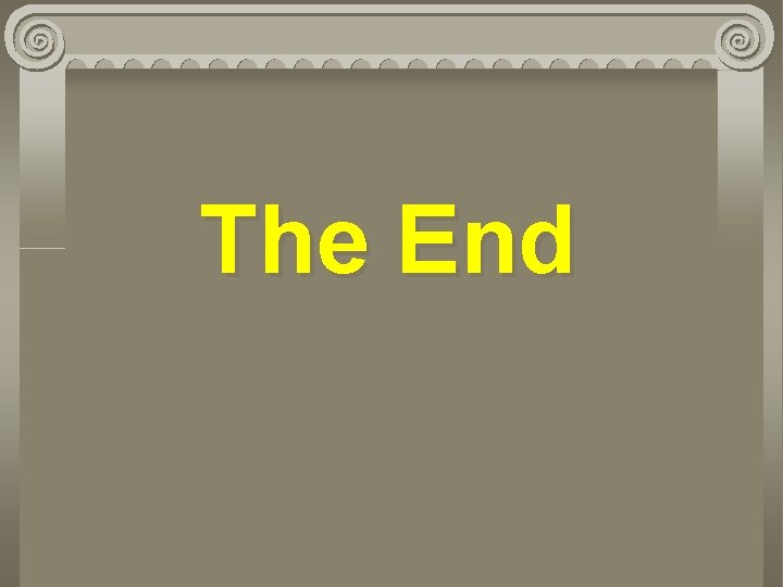 The End 