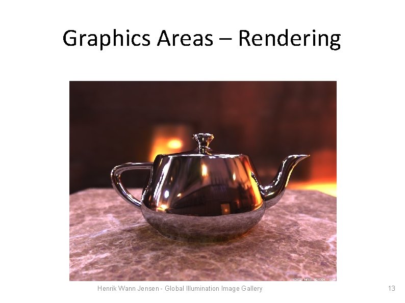 Graphics Areas – Rendering Henrik Wann Jensen - Global Illumination Image Gallery 13 